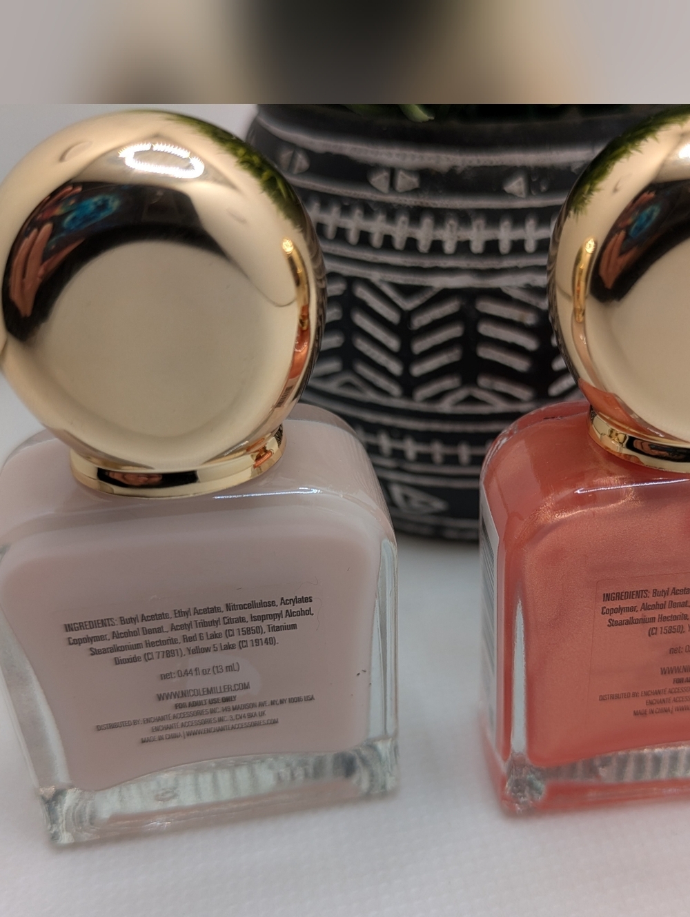 Nicole Miller STYLE Nail Lacquer Duo - Soft Pink & Coral-Orange - Picture 4 of 5